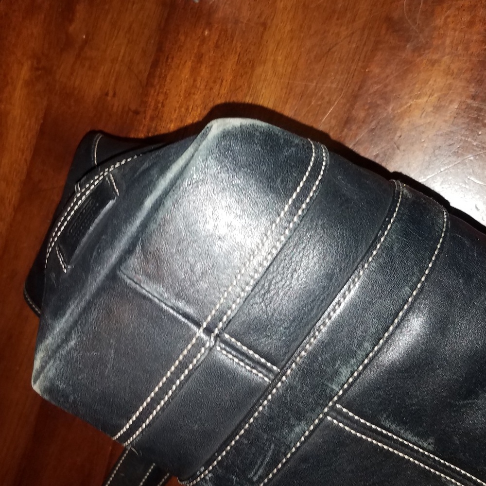 Black leather coach bag - Picture 3 of 6